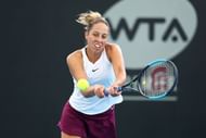 Keys had powerful groundstrokes off of both wings.